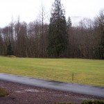View from Whispering Woods 2 Bedroom Loft Back Deck to Golf Course